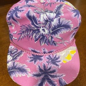 90’s pink Hawaiian floral hat